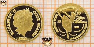 5 Dollars, Cook Islands, 2011, Russian Gold Investment, Goldmünze
