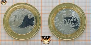 5 Euro, Suomi Finland 2012, P,  Schneeflocken, Winter