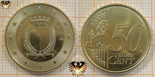 50 Euro-Cent, Malta, 2008, nominal