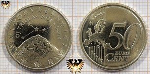 50 Euro-Cent, Slowenien, 2007, nominal