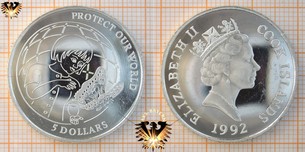 5 Dollars 1992, Cook Islands, Protect our  Vorschaubild