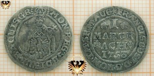 Aachen 1 Marck - Ach 1753 - Silbermünze